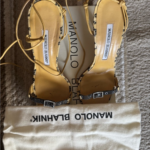 Manolo Blahnik pre-loved/EUC super sexy Cheetah Strappy Heels sandals - Size 36 - Picture 1 of 9